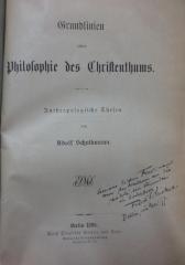 Hf 102: Grundlinien einer Philosophie des Christentums : Anthroposophische Thesen (1896)
