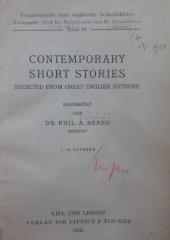 Pe 1214 1932: Contemporary short stories : Selected from great English authors (1932)