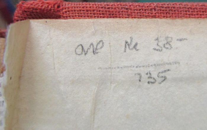 Dg 64: Toskanische Maler im XIII. Jahrhundert (1922);- (unbekannt), Von Hand: Nummer, Preis; 'w Kc 38- / 135'. 
