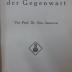 Hi 255: Weltanschauungen der Gegenwart (1925)