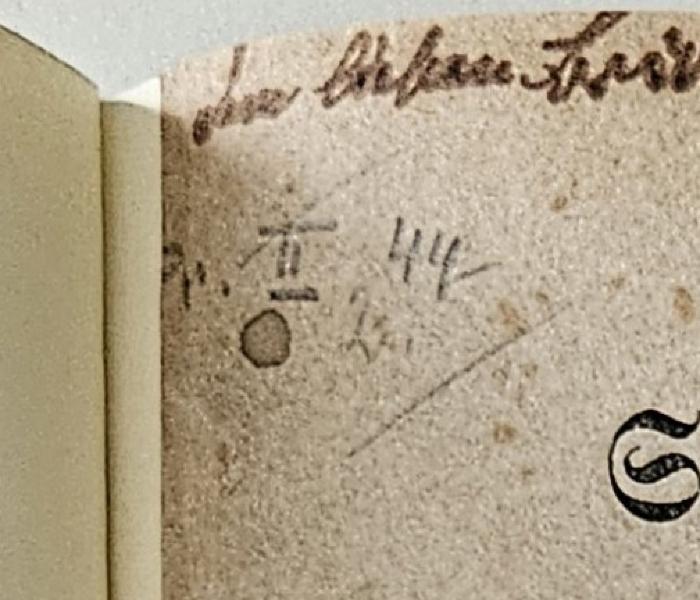 BV 4201 K79 B8(2) : Sechs Predigten über das erste Capitel des Briefes Pauli an die Ebräer (1855);-, Von Hand: Nummer, Datum; '[...] II 44
2'
