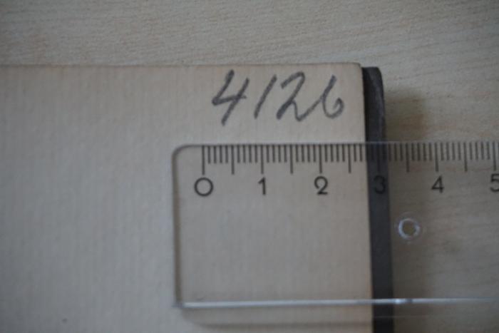 - (Grosse Landesloge der Freimaurer von Deutschland), Von Hand: Exemplarnummer; '4121'. 
