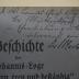 1936 A 14034 : Geschichte der Johannis-Loge 'Hohenzollern, treu und beständig' zu Magdeburg : Eine Festgabe zur Feier des 25. Stiftungsfestes 
 (1923)