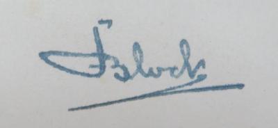 - (Block, [?]), Von Hand: Autogramm; 'Block'. 