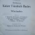 Ko 486: Ärztliche Festschrift zur Eröffnung des Städtischen Kaiser Friedrich Bades in Wiesbaden (1913)