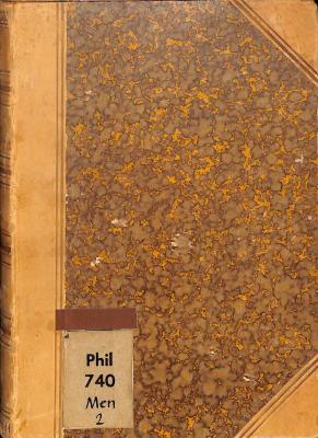 Phil 740 Men 2 : Briefe. Als Manuskript gedruckt. (1892)