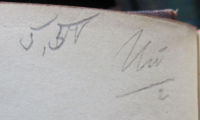 VIII 919 aa 2.Ex.: Einleitung in die Philosophie (1904);- (unbekannt), Von Hand: Nummer, Preis; '5,50 Uu/2'. 
