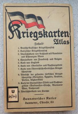 U 4049 : Kriegskarten-Atlas. (o. J.)