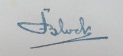 - (Block, [?]), Von Hand: Autogramm; 'Block'. 