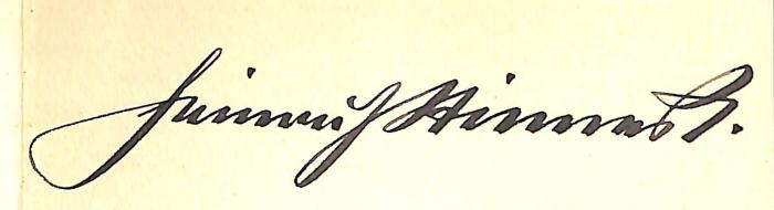 - (Stinnes, Heinrich), Von Hand: Autogramm; 'Heinrich Stinnes'. 