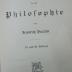 VIII 919 bb-bc 3.Ex.: Einleitung in die Philosophie (1910)