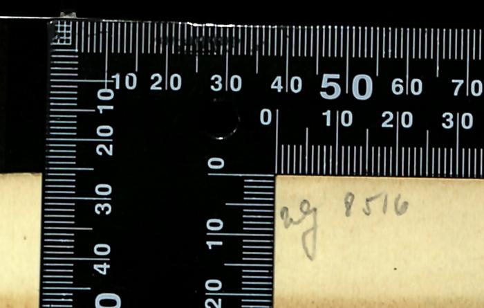 -, Von Hand: Signatur; 'eg 8516'