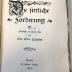 Kps 6143 : Die sittliche Forderung. Comödie in einem Act. (1897)