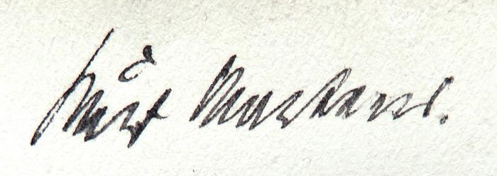 - (Martens[?], Kurt), Von Hand: Autogramm; 'Kurt Martens[?]'. 