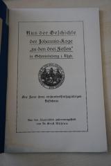 1936 A 14039 : Aus der Geschichte der Johannis-Loge 'zu den drei Felsen' in Schmiedeberg i. Rsgb.: Zur Feier ihres einhundertfünfzigjährigen Bestehens
 (1926)