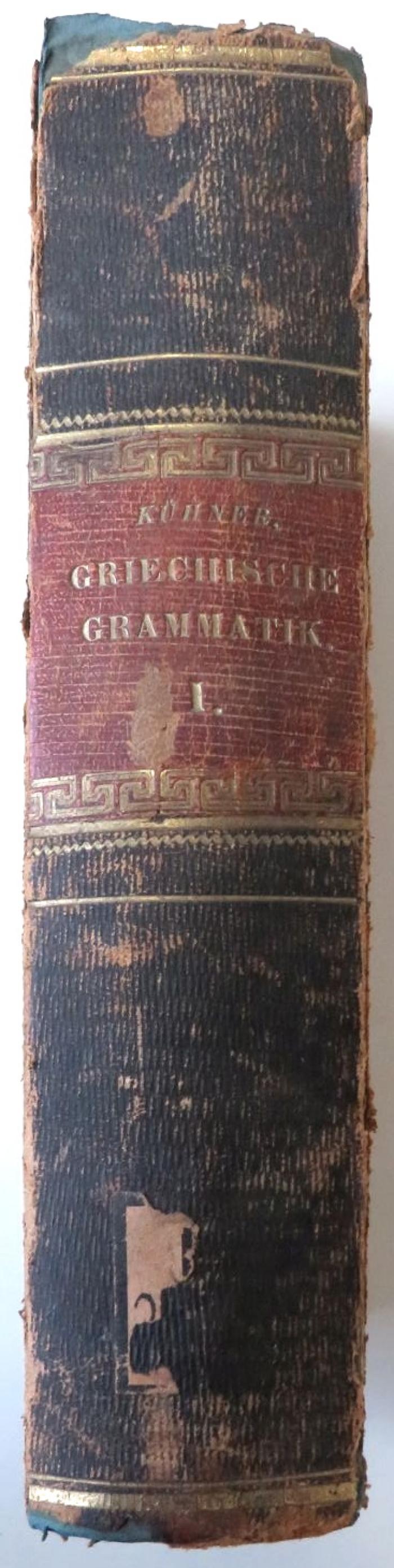L 3175 : Ausführliche Grammatik der griechischen Sprache. Erster Theil. (1869)