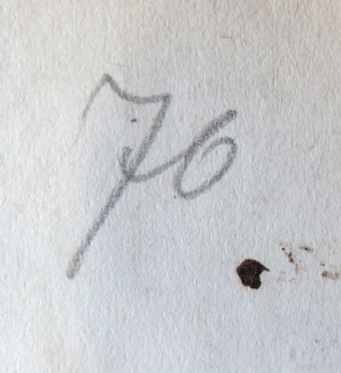 - (unbekannt), Von Hand: Nummer; '76'. 