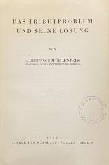 00/7917 : Das Tributproblem und seine Lösung  (1931)