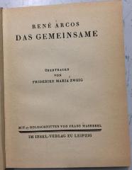 42/1630 : Das Gemeinsame (1920)
