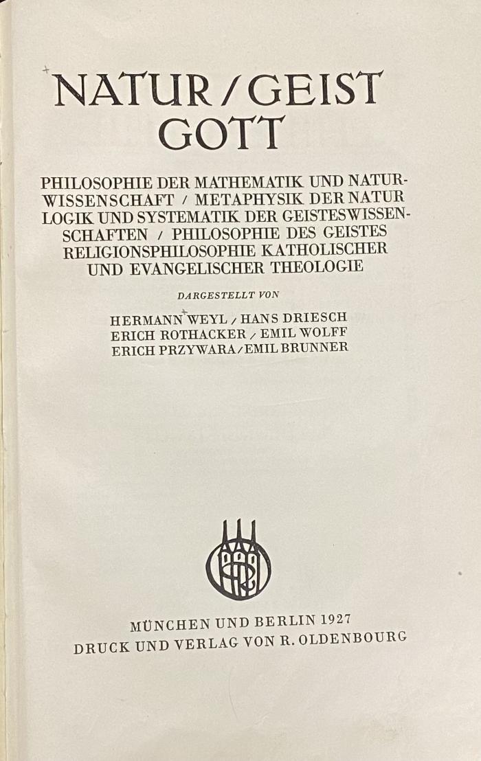 Q 00/1339 Bd. 2,d : Philosophie des Geistes (1927)
