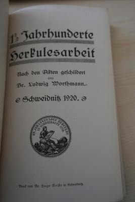 1936 A 14040 : 1 1/2 Jahrhunderte Herkulesarbeit 
 (1920)