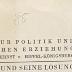 00/7917 : Das Tributproblem und seine Lösung  (1931)