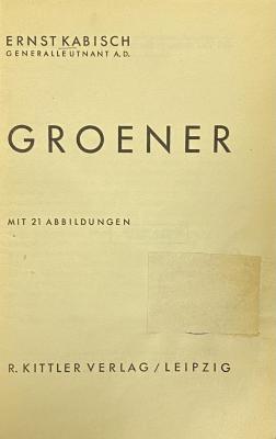 00/9893 : Groener (1932)