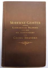 B 3058 : Moderne Geister. Literarische Bildnisse aus dem 19. Jahrhundert. (1887)