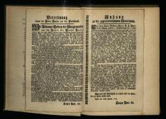 - (Johann Rudolf Wettstein), Papier: Datum; '''Anhang zu der gegenüberstehenden Verordnung'' "Appendix to the Opposite Ordinance",
Verordnung wegen der Juden Handel auf der Landschaft
"Ordinance Regarding the Jewish Trade in the Countryside"
"Wir Johannes DeLary, der Bürgermeister und die Räte der Stadt Basel..."
"We, Johannes DeLary, the Mayor and the Council of the City of Basel..."'. 