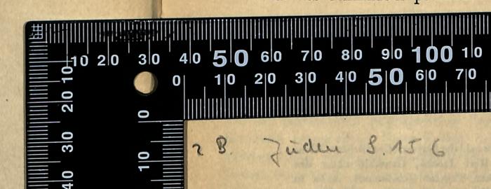 -, Von Hand: Exemplarnummer; '"2 B. Jüden S. 156"'