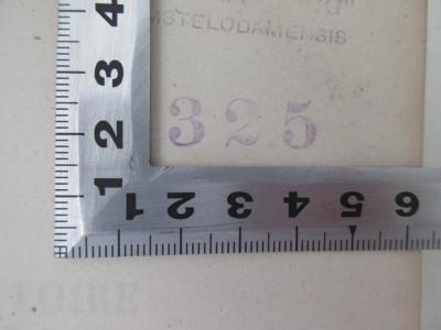 - (Bibliotheek Res.Krijtberg S J. Amstelaedam), Stempel: Nummer; '325'. 