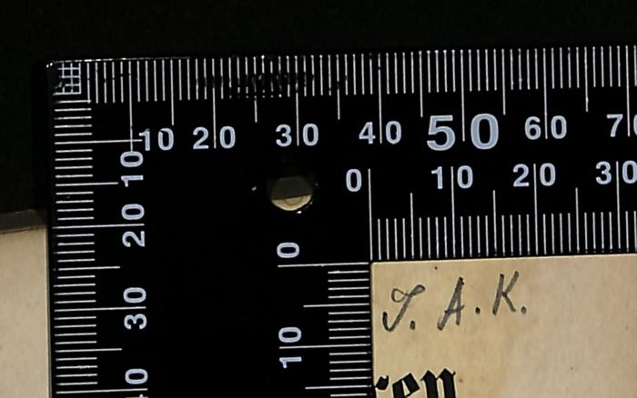 -, Von Hand: Name; 'J.A.K.'