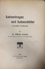 00/11722 Bd. 1 : Lebensfragen und Lebensbilder : Socialethische Betrachtungen (1902)