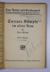 SA 271&lt;4&gt; : Soziale Kämpfe im alten Rom. (1920)