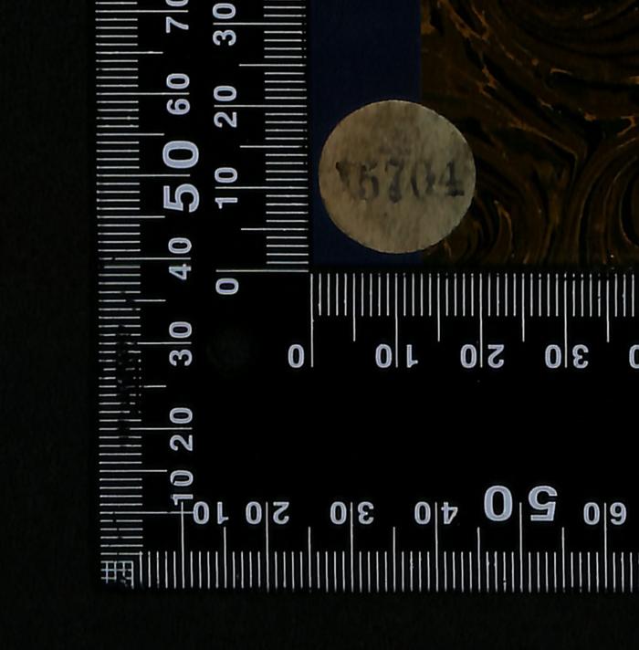 - (Jüdische Gemeinde zu Berlin), Etikett: Exemplarnummer; '15704'. 