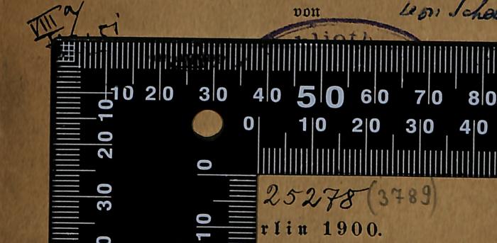 - (Jüdische Gemeinde zu Berlin), Von Hand: Exemplarnummer; '25278 (3789)'. 