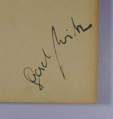 - (Fritz, Gerd), Von Hand: Autogramm, Name; 'Gerd Fritz'. 