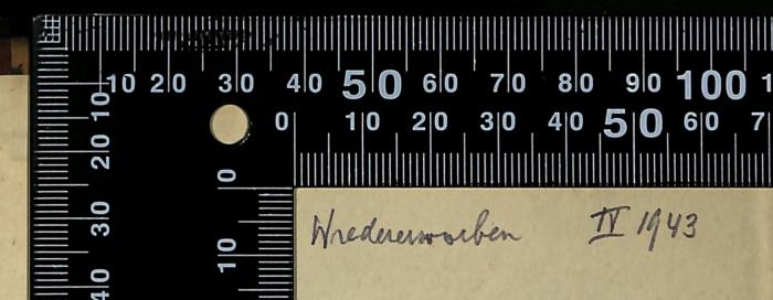 -, Von Hand: Name; 'Wiederserben II 1943'