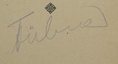 - (Hübner, [Th.]?), Von Hand: Autogramm, Name; '[Th] Hübner'. 