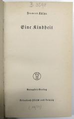 B 3590 : Eine Kindheit (1934)