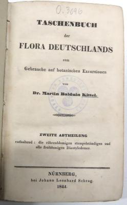 O.3096 (2) : Taschenbuch der Flora Deutschlands zum Gebrauche auf botanischen Excursionen. Zweite Abtheilung (1844)