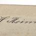 - (Reimann, G. H.), Von Hand: Autogramm; 'G. H. Reimann'.  (Prototyp)