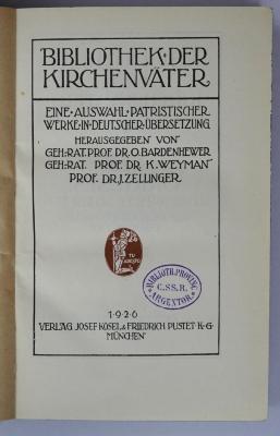 BO 1160 B582-1,52+3 : Des Origenes acht Bücher gegen Celsus (1926)
