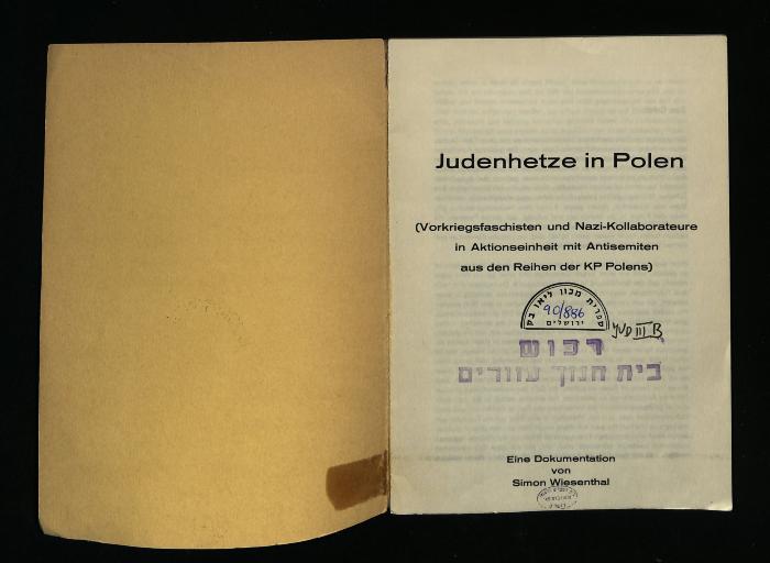 JUD III B 90 886 : Judenhetze in Polen