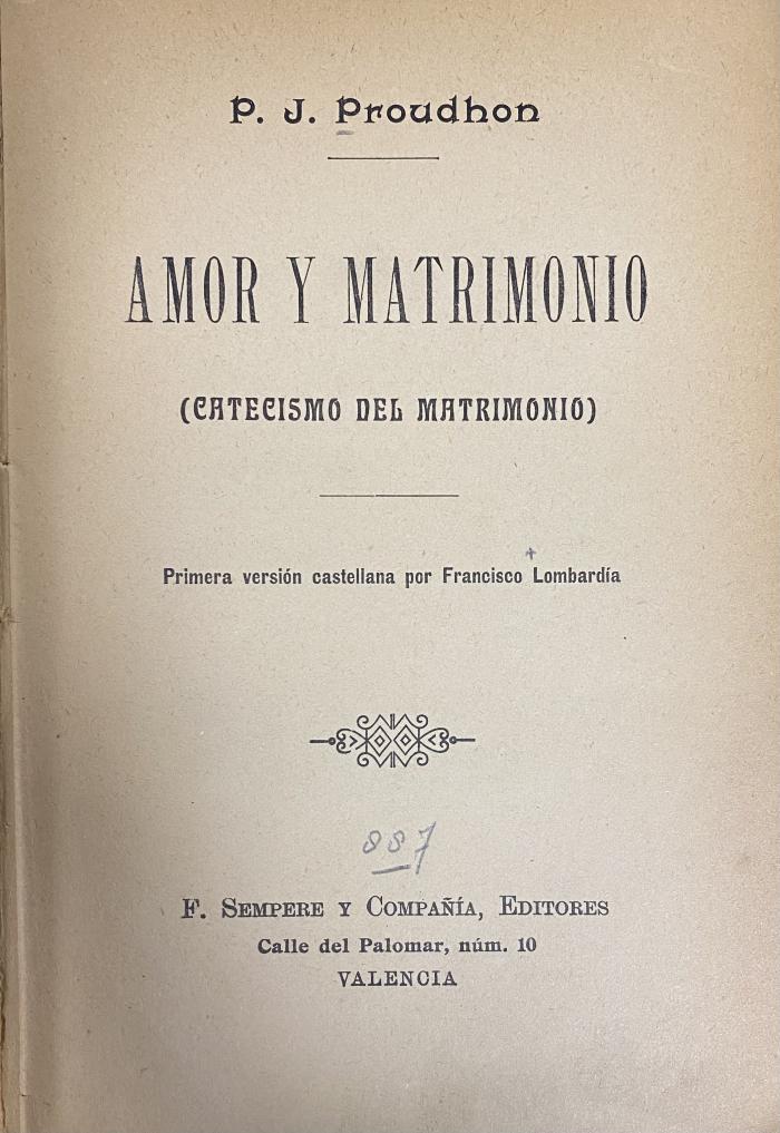 00/12715 : Amor y matrimonio : (catecismo del matrimonio) ([um 1910])