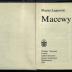 JUD II F9 02 31 : Macewy mówią (The Matzevot Speak)
 (1991)