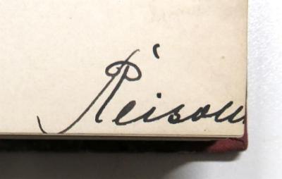 - (Reism[...][?], [?]), Von Hand: Autogramm; 'Reism[...][?]'. 