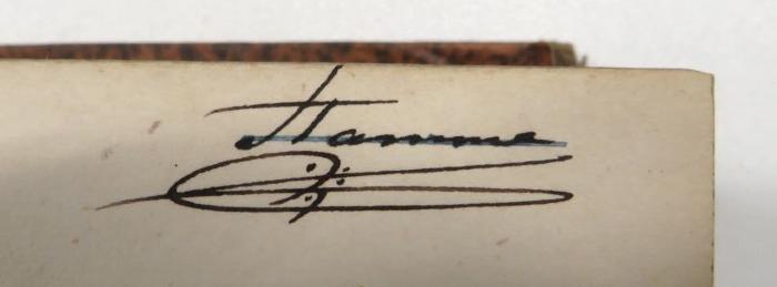 - (Tamme, I.[?]), Von Hand: Autogramm; 'I.[?] Tamme'. 