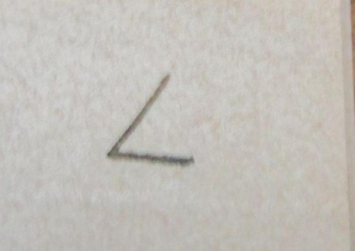 Aa 1464: Politisches Gespräch (1924);- (unbekannt), Von Hand: Zeichen; 'L'. 