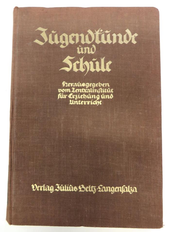 9/1257 : Jugendkunde und Schule (1926)